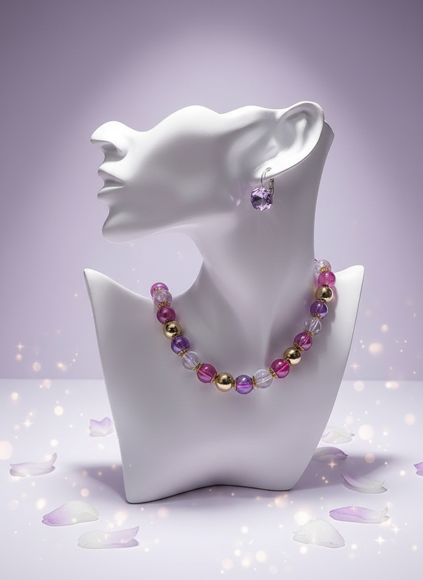 Necklace with earrings