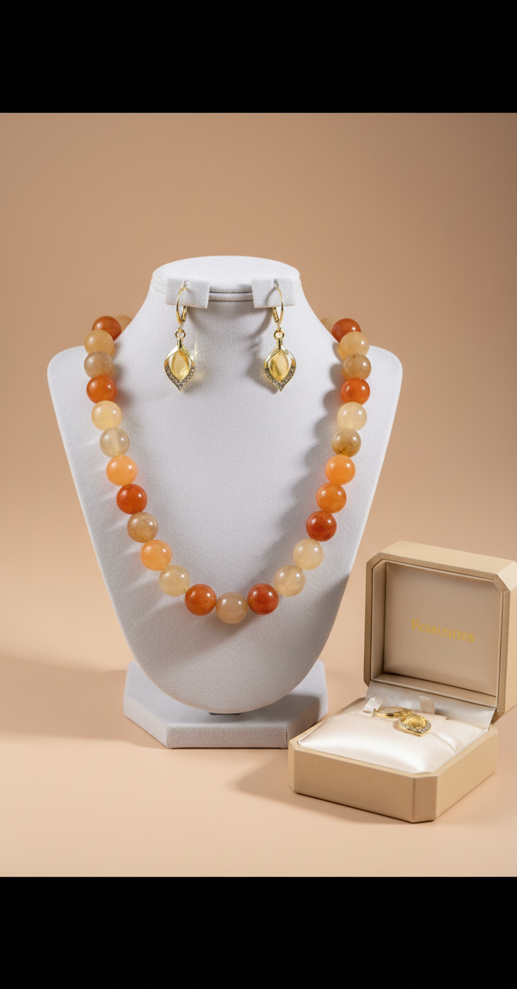 Necklace with earrings