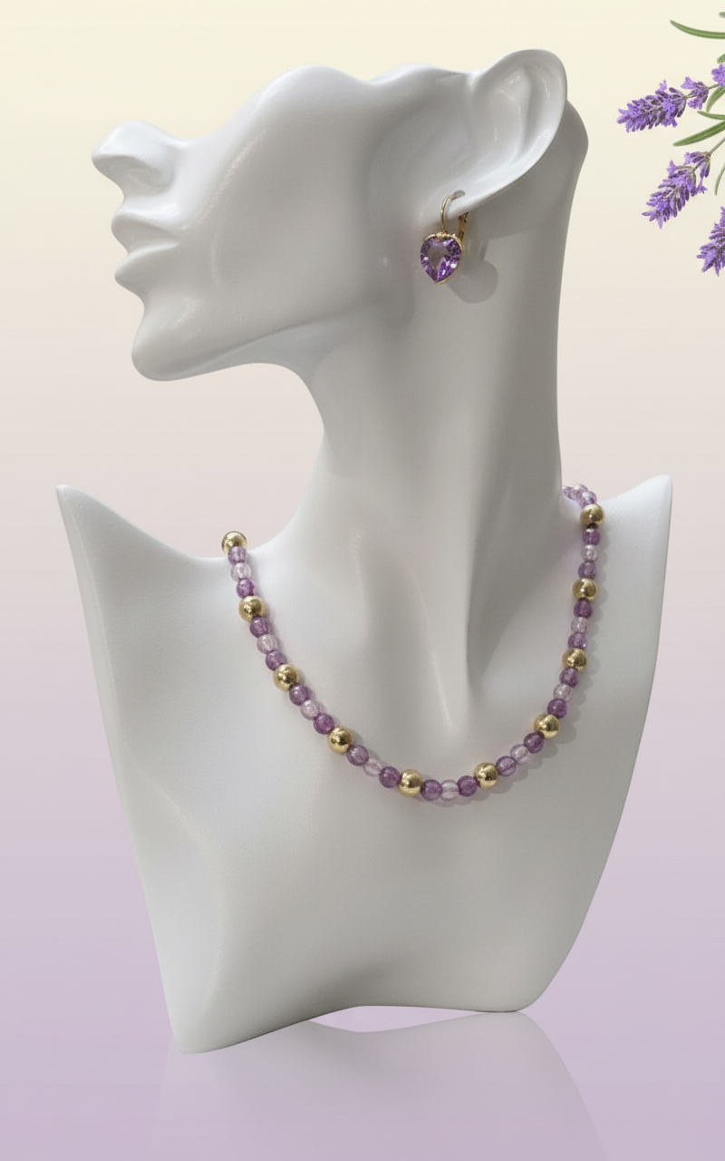 Necklace with earrings