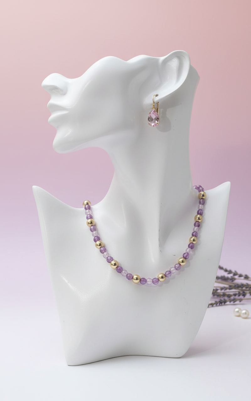 Necklace with earrings