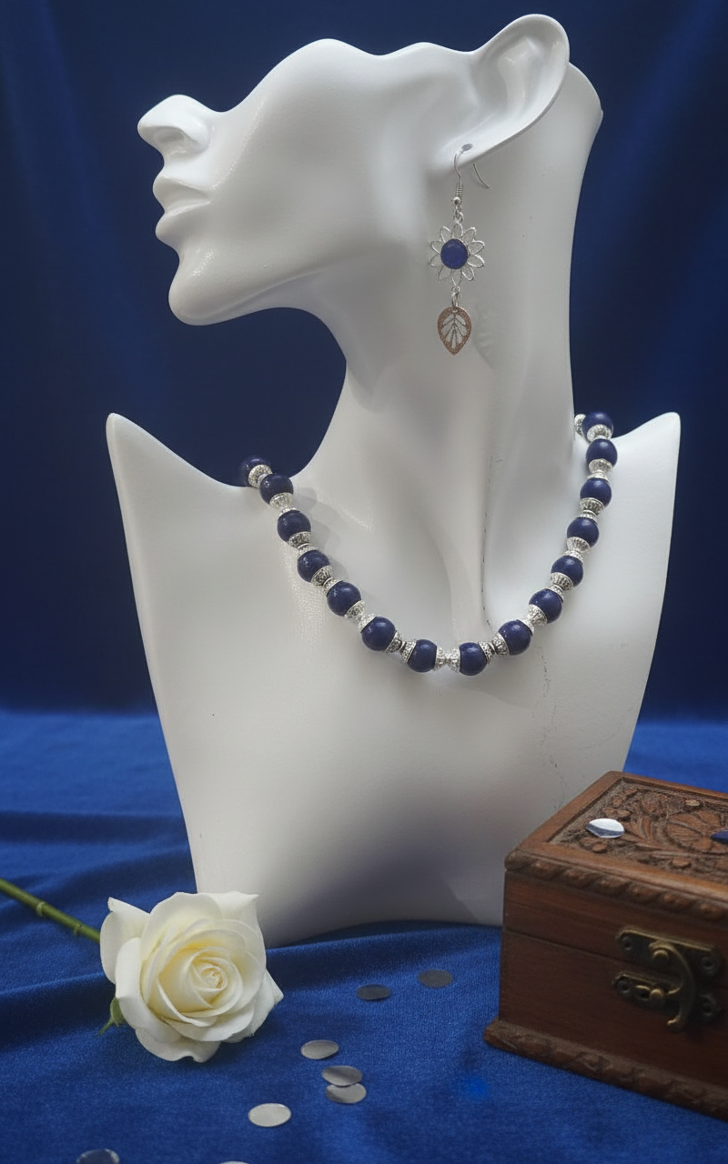 Necklace and earrings