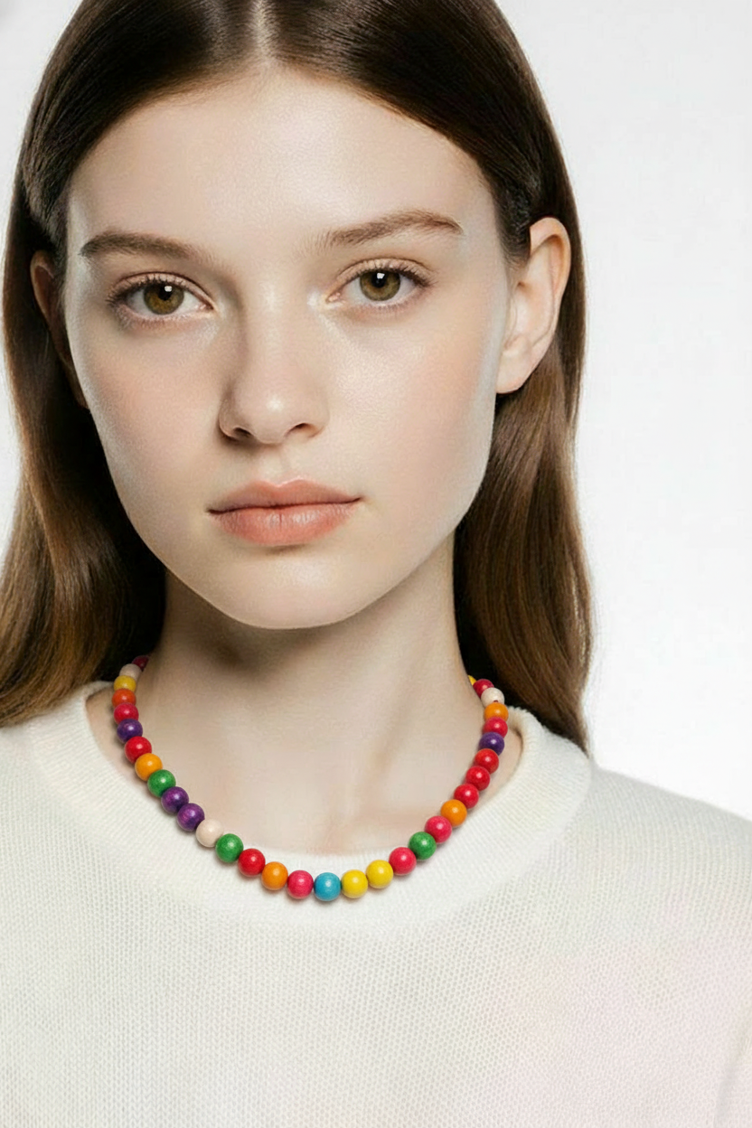 Earrings with necklace