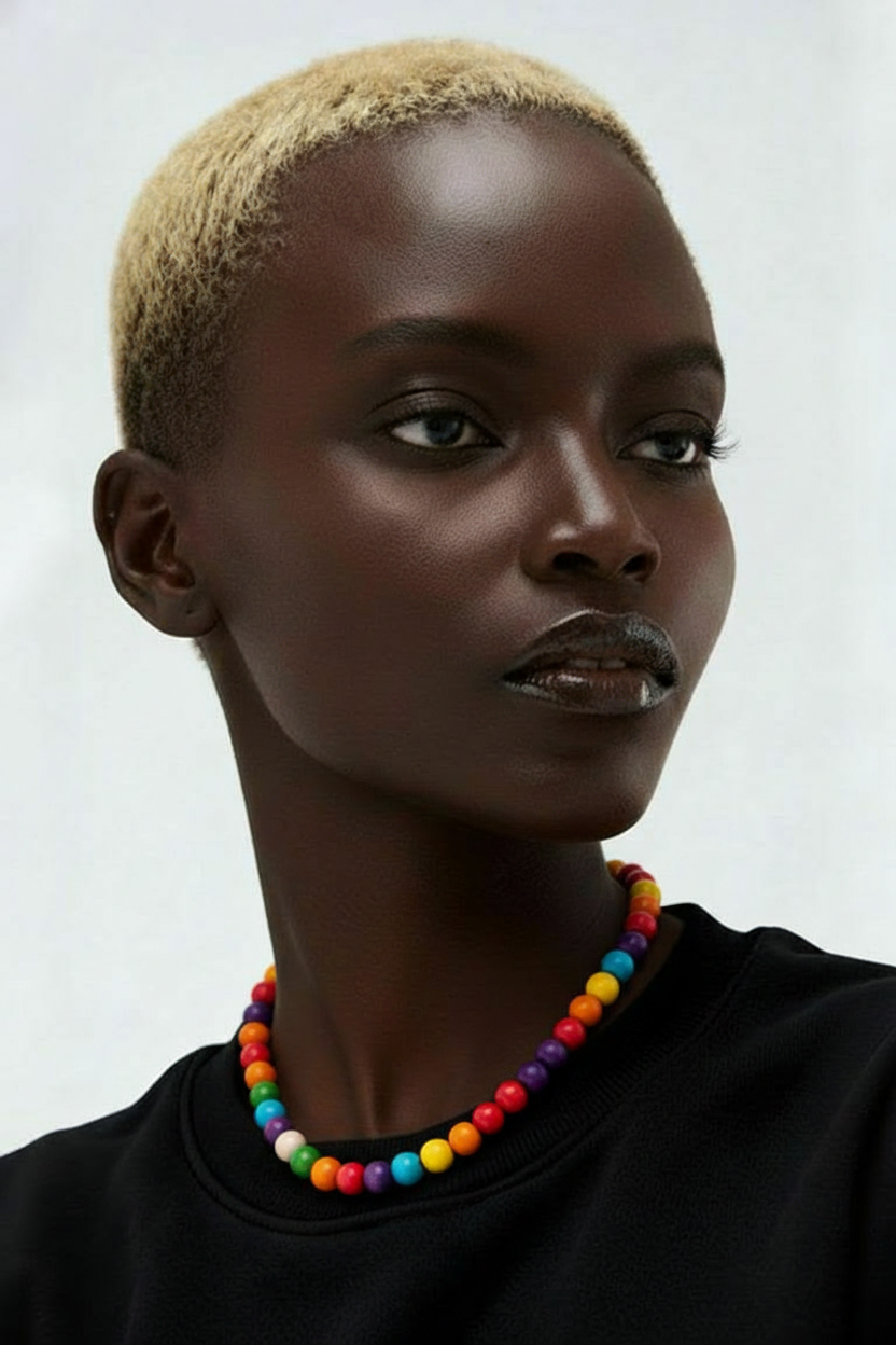 Earrings with necklace