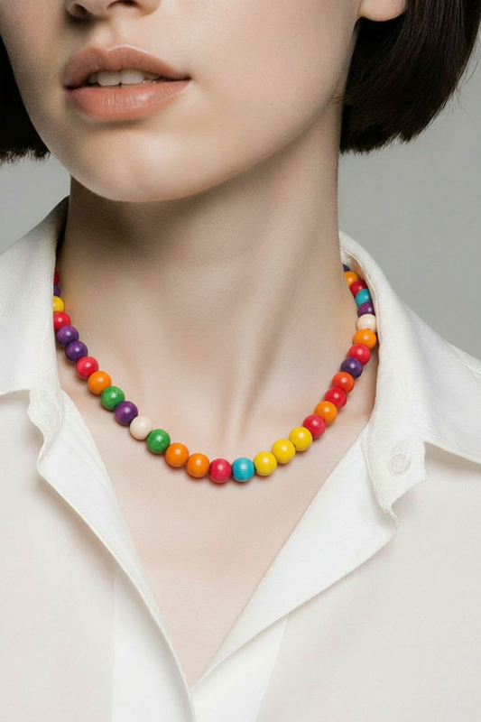 Earrings with necklace