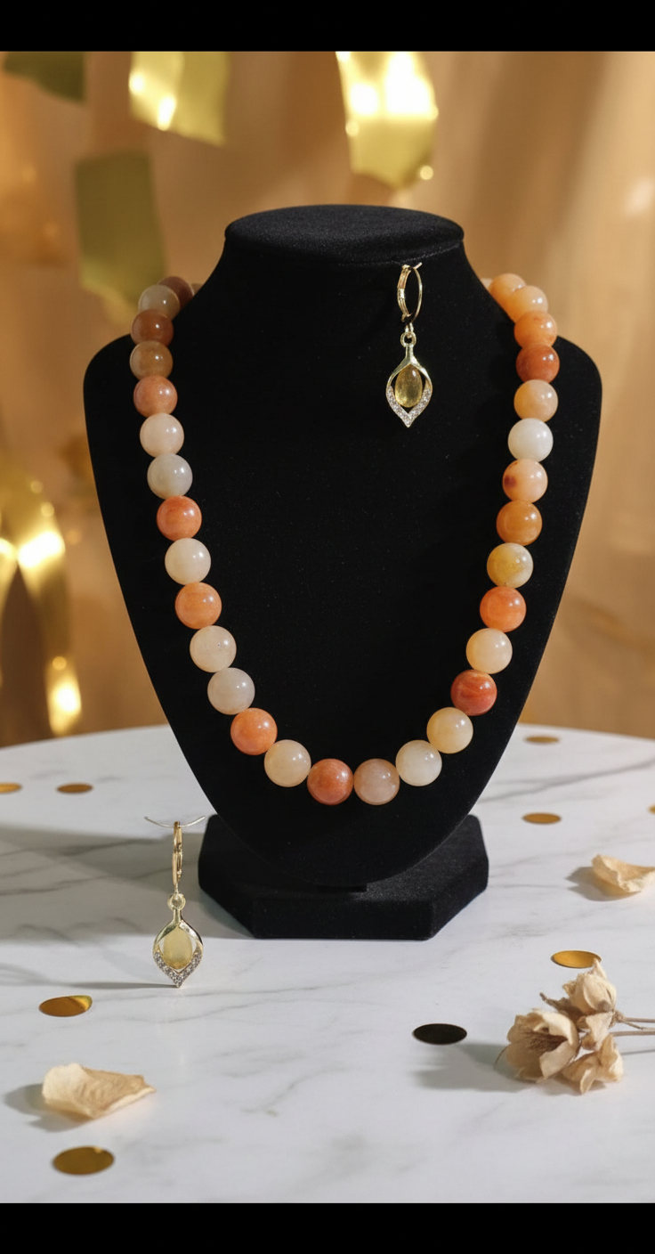 Necklace with earrings